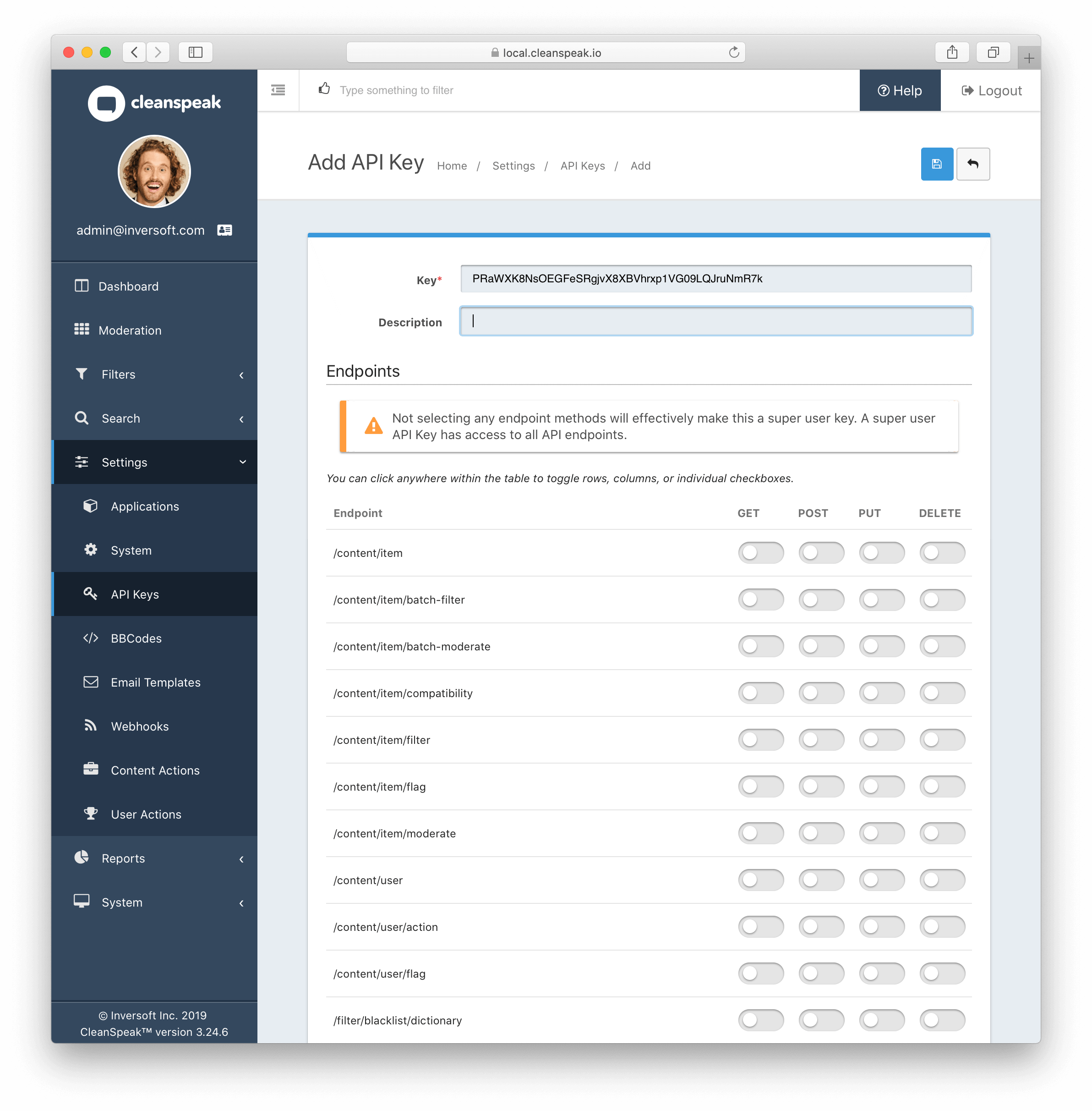 API Keys